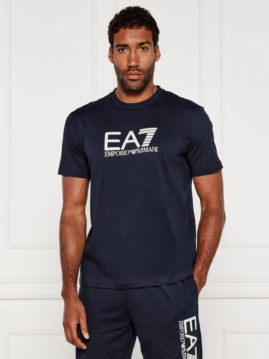 Zdjęcie produktu EA7 T-shirt | Regular Fit granatowy