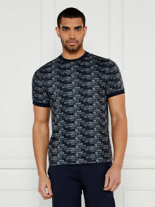 Zdjęcie produktu EA7 T-shirt | Regular Fit granatowy