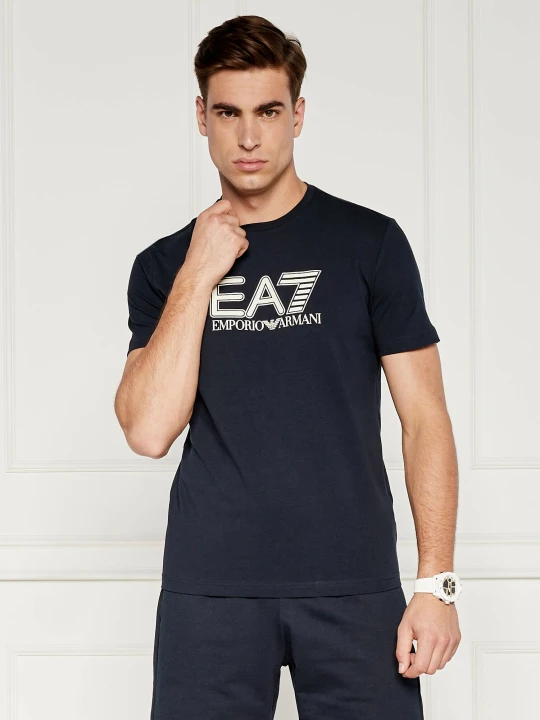 Zdjęcie produktu EA7 T-shirt | Regular Fit granatowy