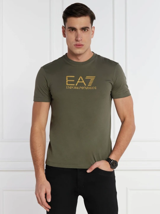 Zdjęcie produktu EA7 T-shirt | Regular Fit oliwkowy