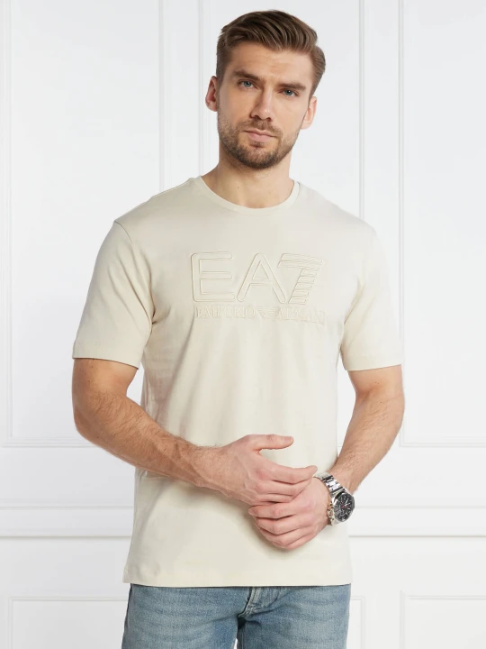 Zdjęcie produktu EA7 T-shirt | Regular Fit beżowy