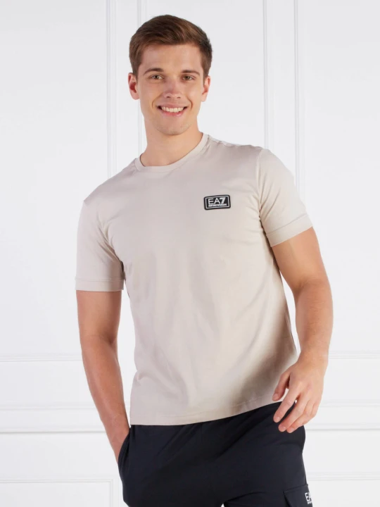 Zdjęcie produktu EA7 T-shirt | Regular Fit beżowy