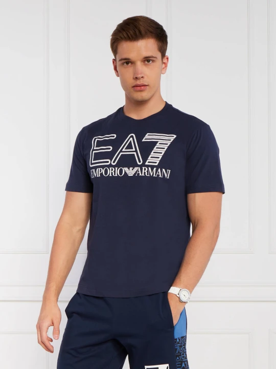 Zdjęcie produktu EA7 T-shirt | Regular Fit granatowy