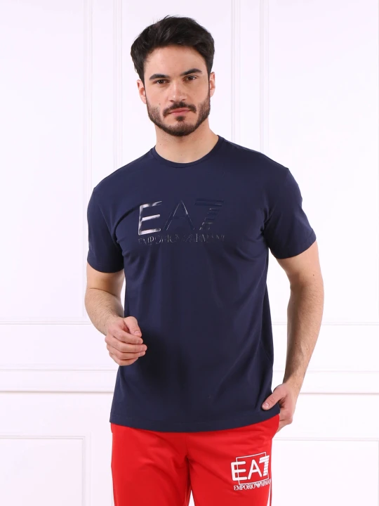 Zdjęcie produktu EA7 T-shirt | Regular Fit granatowy