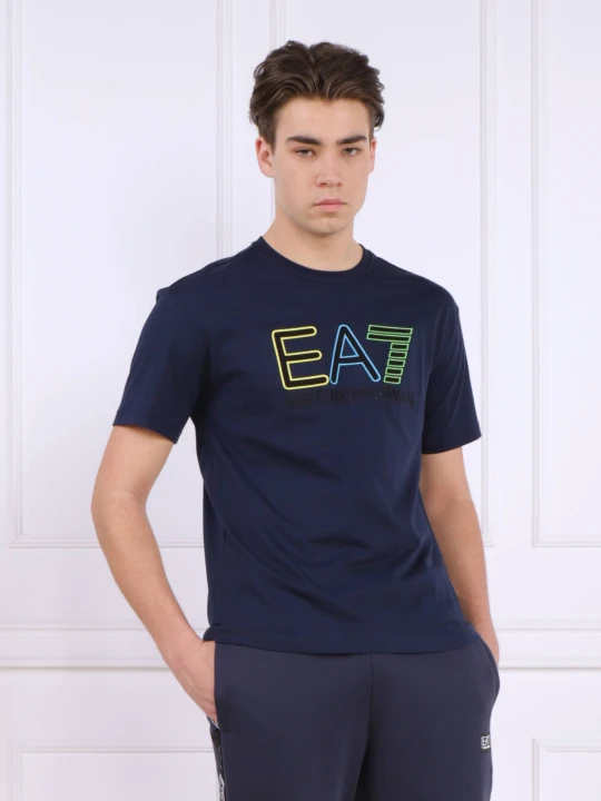 Zdjęcie produktu EA7 T-shirt | Regular Fit granatowy