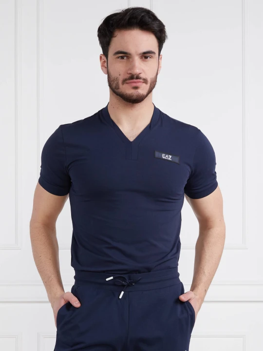 Zdjęcie produktu EA7 T-shirt | Regular Fit granatowy