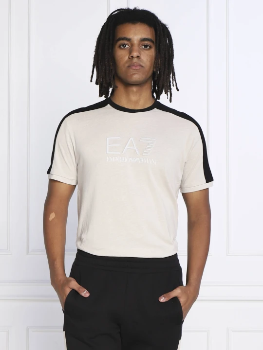 Zdjęcie produktu EA7 T-shirt | Regular Fit beżowy