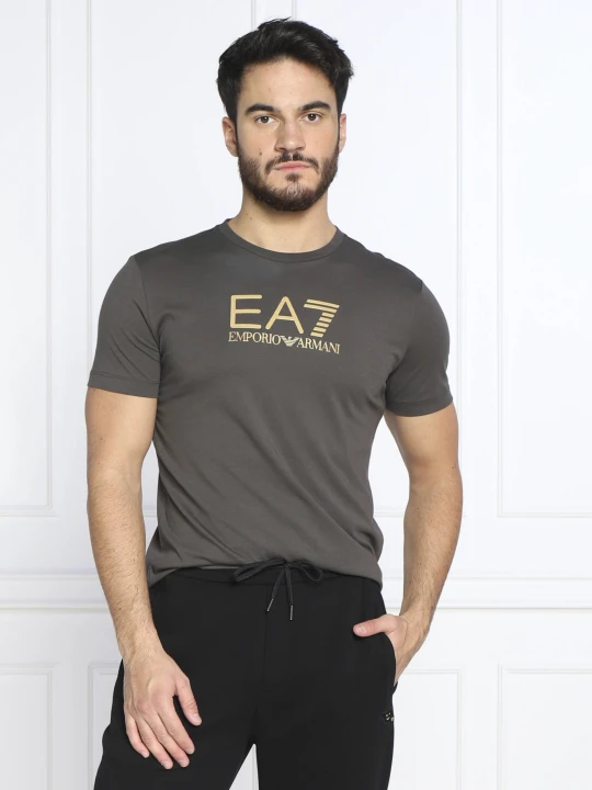 Zdjęcie produktu EA7 T-shirt | Regular Fit oliwkowy