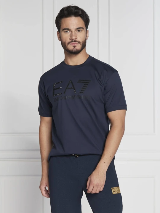 Zdjęcie produktu EA7 T-shirt | Regular Fit granatowy
