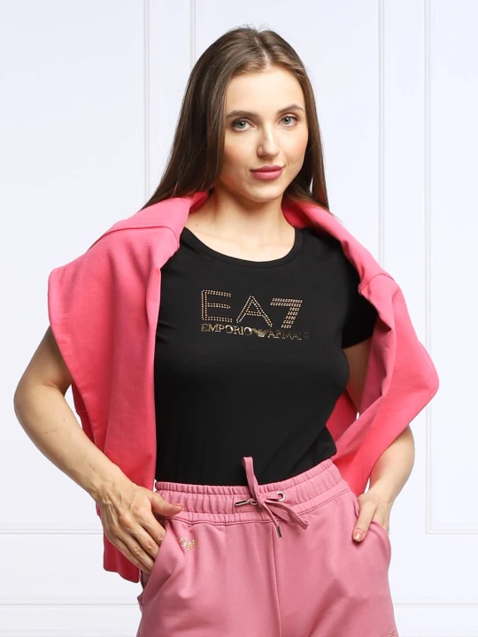 Zdjęcie produktu EA7 T-shirt | Regular Fit czarny