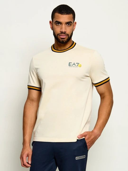 Zdjęcie produktu EA7 T-shirt | Regular Fit beżowy