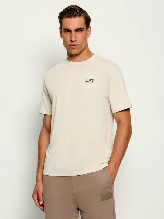 Zdjęcie produktu EA7 T-shirt | Regular Fit beżowy
