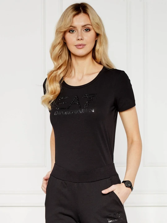 Zdjęcie produktu EA7 T-shirt | Regular Fit | stretch czarny