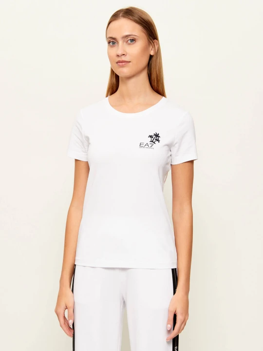 Zdjęcie produktu EA7 T-shirt | Slim Fit biały