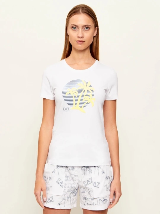 Zdjęcie produktu EA7 T-shirt | Slim Fit biały
