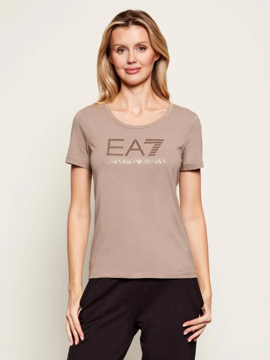 Zdjęcie produktu EA7 T-shirt | Slim Fit beżowy