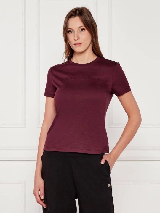 Zdjęcie produktu EA7 T-shirt | Slim Fit bordowy