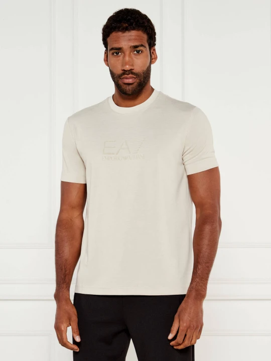 Zdjęcie produktu EA7 T-shirt | Slim Fit beżowy