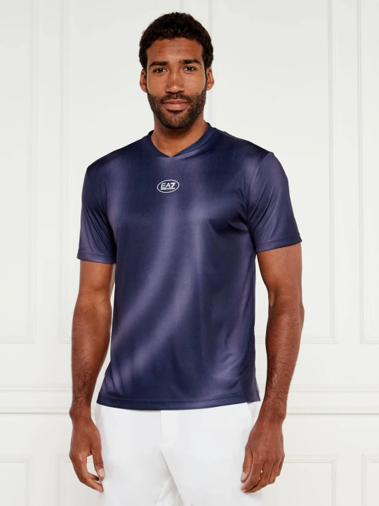 Zdjęcie produktu EA7 T-shirt | Slim Fit fioletowy