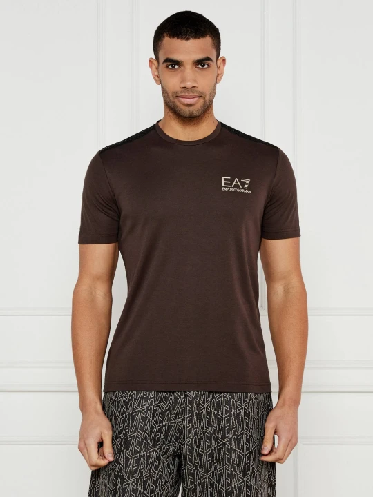 Zdjęcie produktu EA7 T-shirt | Slim Fit brązowy