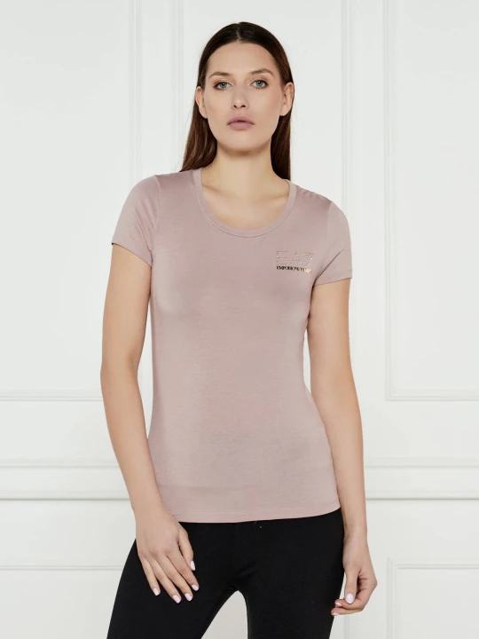 Zdjęcie produktu EA7 T-shirt | Slim Fit różowy
