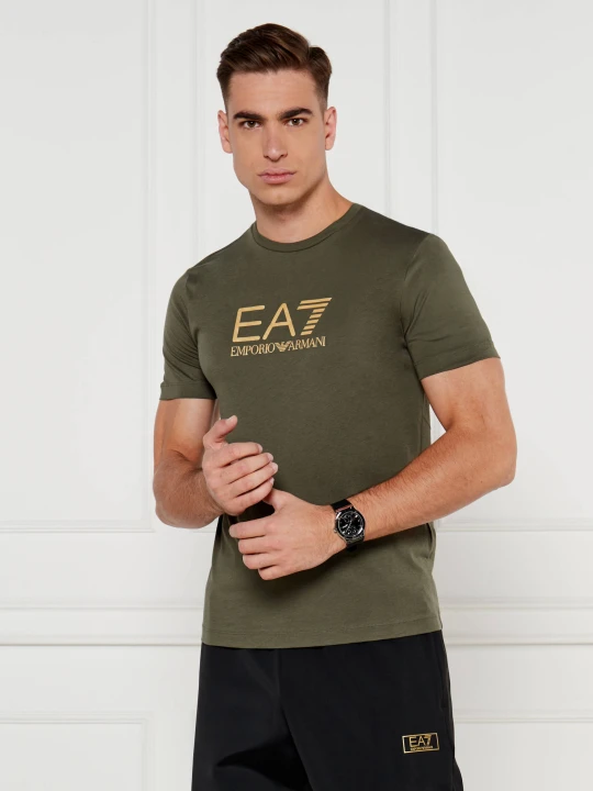 Zdjęcie produktu EA7 T-shirt | Slim Fit oliwkowy