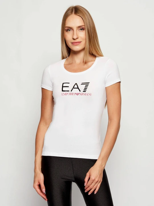 Zdjęcie produktu EA7 T-shirt | Slim Fit biały