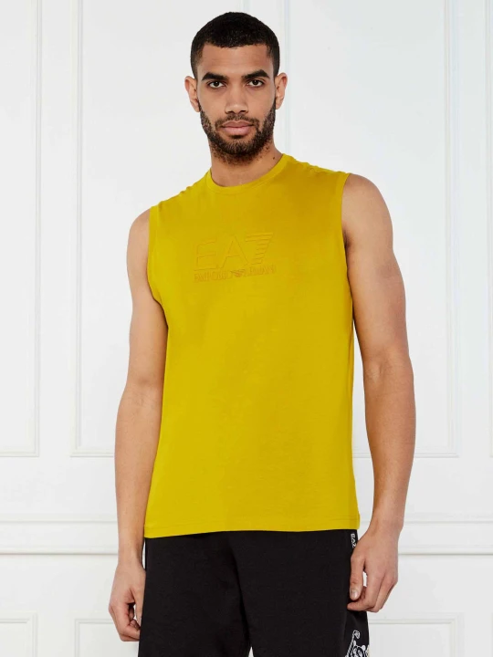 Zdjęcie produktu EA7 Tank top | Regular Fit musztardowy