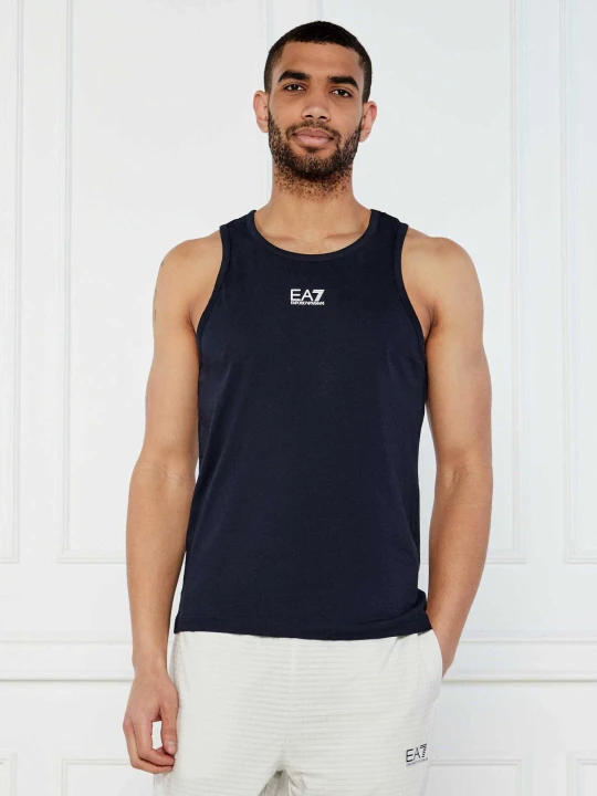 Zdjęcie produktu EA7 Tank top | Slim Fit granatowy