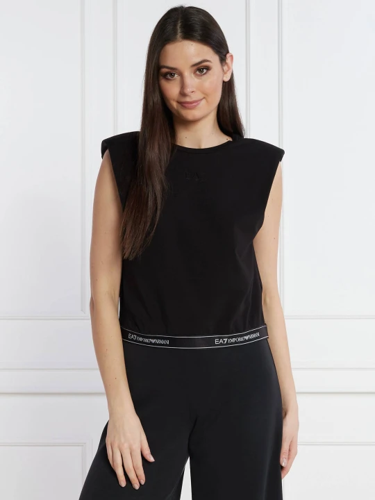 Zdjęcie produktu EA7 Top | Cropped Fit czarny