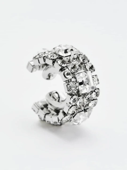 Zdjęcie produktu Earcuff Diamond Cut Patrizia Pepe srebrny