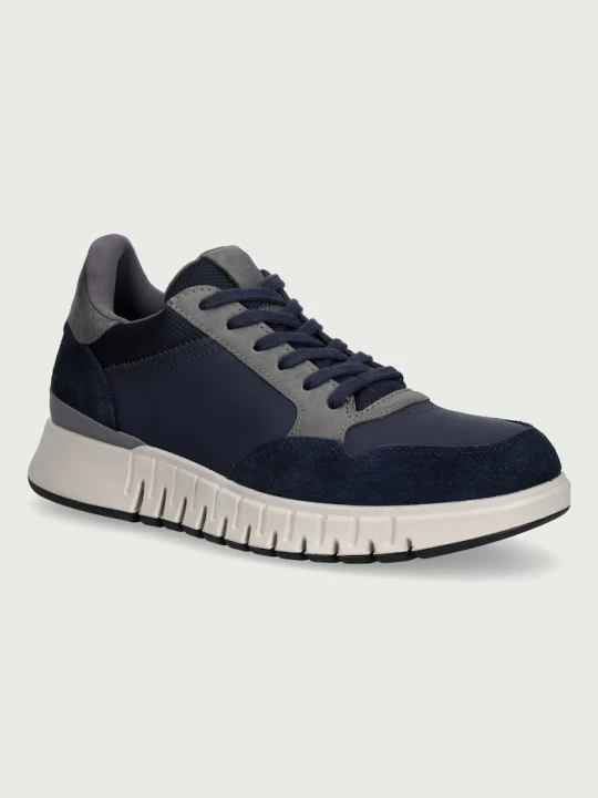 Zdjęcie produktu Ecco Gruuv Studio sneakersy męskie skórzane granatowy