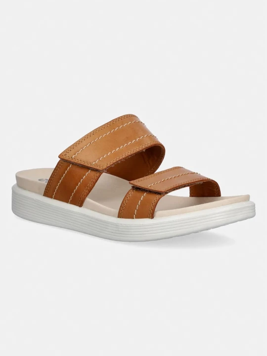 Zdjęcie produktu Ecco klapki skórzane Soft Sandal W brązowy