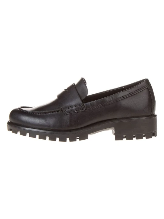 Zdjęcie produktu Ecco Skórzane slippersy "Modtray" w kolorze czarnym rozmiar: 38