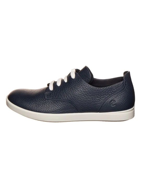 Zdjęcie produktu Ecco Skórzane sneakersy "Leisure" w kolorze granatowym rozmiar: 40