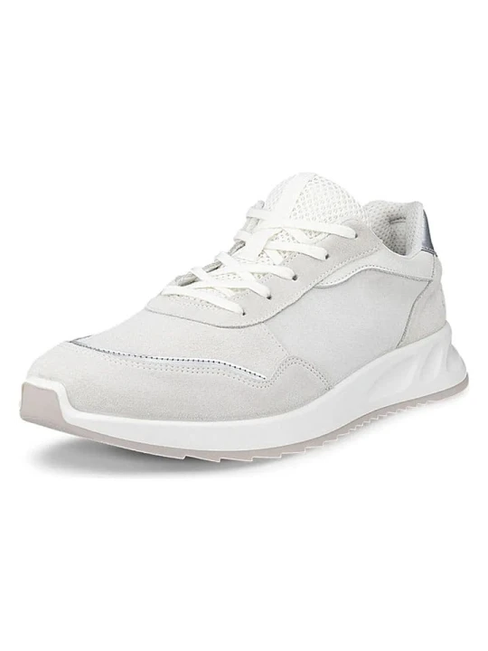 Zdjęcie produktu Ecco Skórzane sneakersy "Otm" w kolorze szaro-srebrnym rozmiar: 41