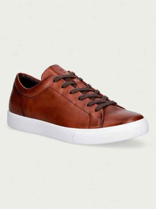 Zdjęcie produktu Ecco Soft 10 sneakersy męskie skórzane brązowy