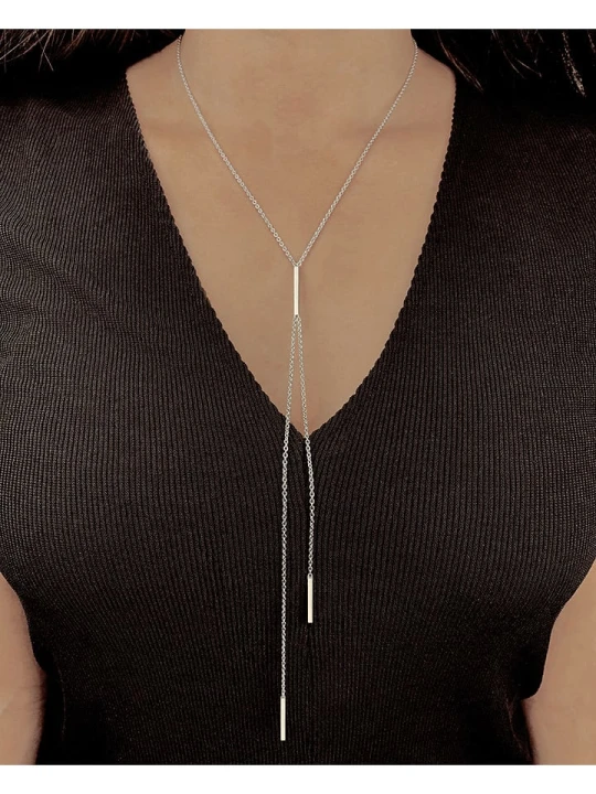 Zdjęcie produktu Eclat d'Argent Srebrny naszyjnik z elementem ozdobnym - dł. 45 cm rozmiar: onesize Éclat D'Argent