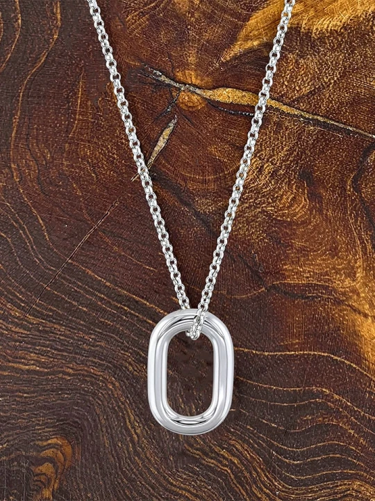 Zdjęcie produktu Eclat d'Argent Srebrny naszyjnik z zawieszką - dł. 40 cm rozmiar: onesize Éclat D'Argent