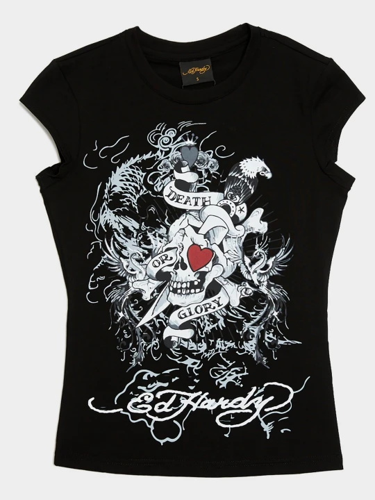 Zdjęcie produktu Ed Hardy T-Shirt Love Kills Cap czarny