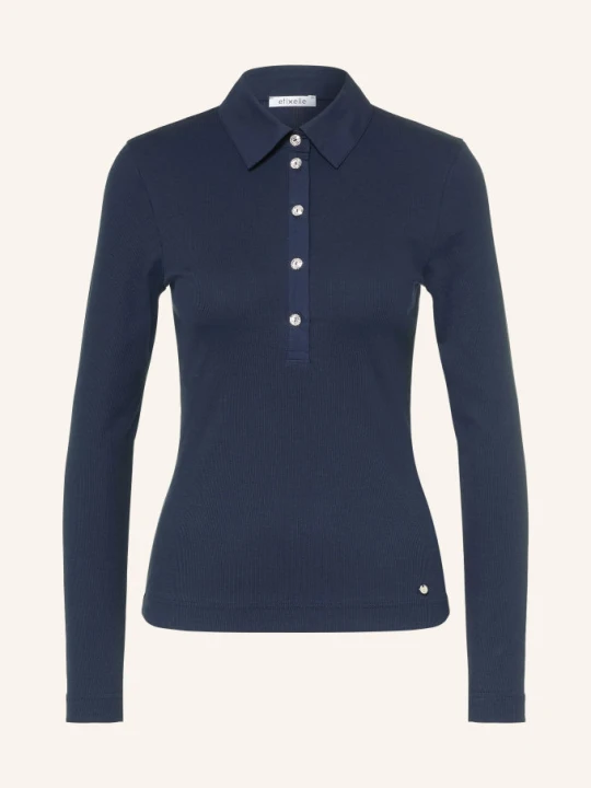 Zdjęcie produktu Efixelle Koszulka Polo Z Jerseyu Z Kamyczkami Ozdobnymi blau GRANATOWY