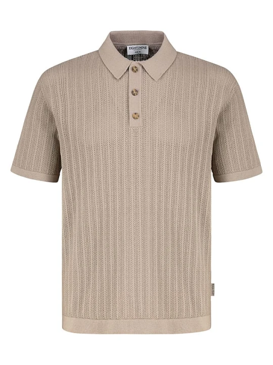 Zdjęcie produktu Eight2Nine Koszulka polo w kolorze beżowym rozmiar: XXL