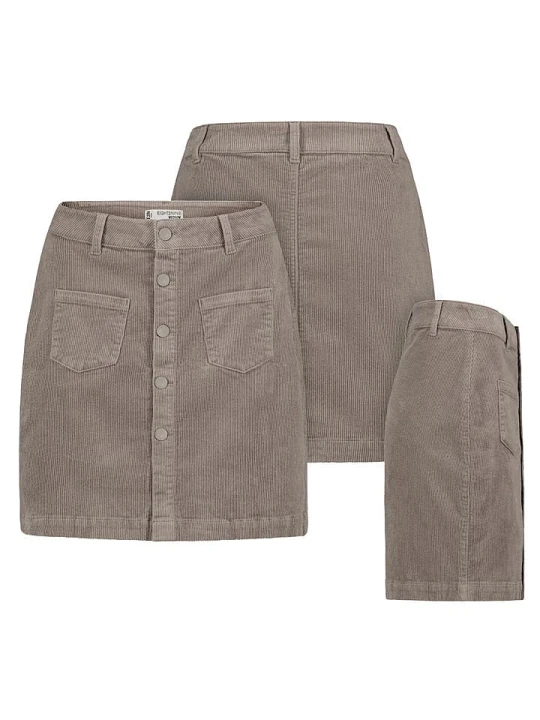 Zdjęcie produktu Eight2Nine Spódnica sztruksowa w kolorze szarobrązowym rozmiar: XS