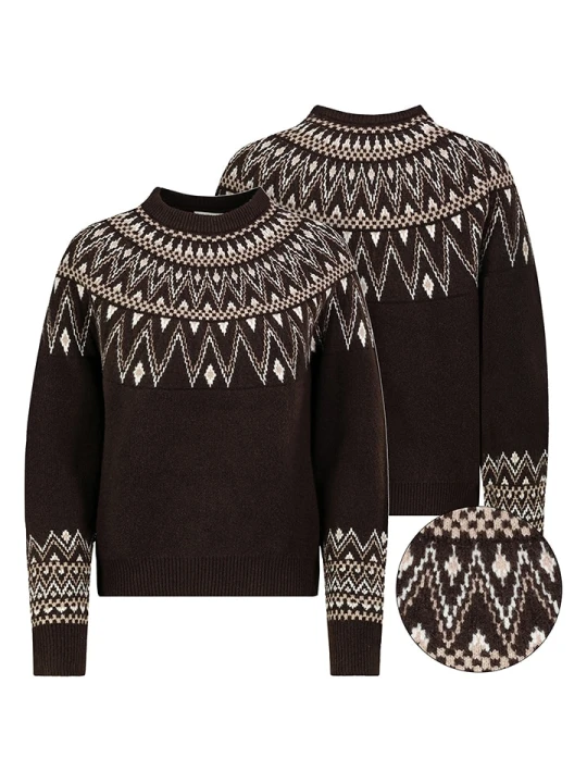 Zdjęcie produktu Eight2Nine Sweter w kolorze ciemnobrązowym rozmiar: M