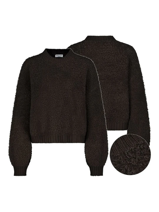 Zdjęcie produktu Eight2Nine Sweter w kolorze ciemnobrązowym rozmiar: XL