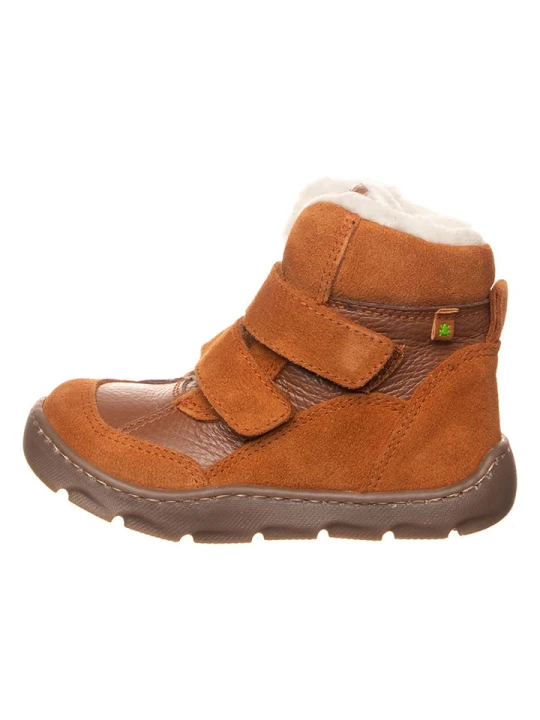 Zdjęcie produktu El Naturalista Skórzane buty w kolorze jasnobrązowym do chodzenia na boso rozmiar: 34