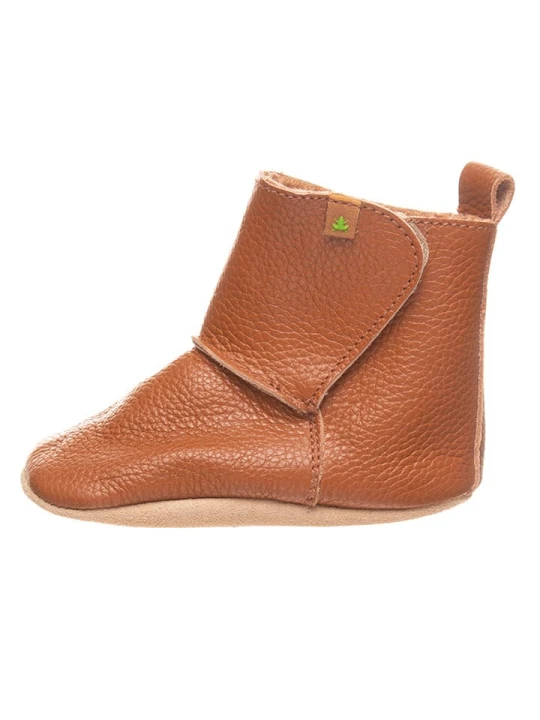 Zdjęcie produktu El Naturalista Skórzane buty w kolorze karmelowym do raczkowania rozmiar: 22