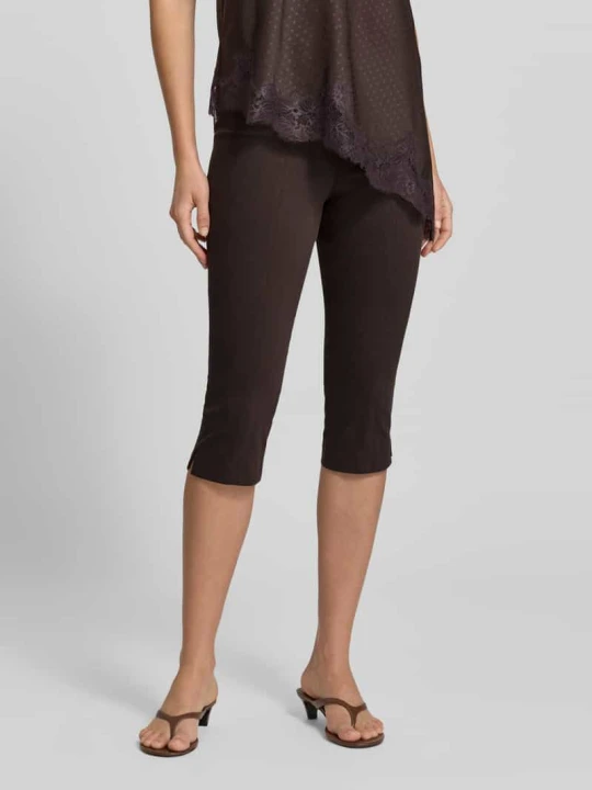 Zdjęcie produktu Elastyczne spodnie capri Style Icon Collection Czekoladowy