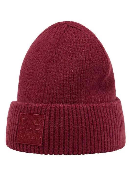 Zdjęcie produktu ELBSAND Czapka beanie "Nora" w kolorze czerwonym rozmiar: onesize