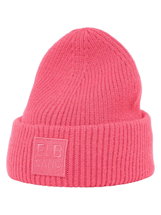 Zdjęcie produktu ELBSAND Czapka beanie "Nora" w kolorze różowym rozmiar: onesize